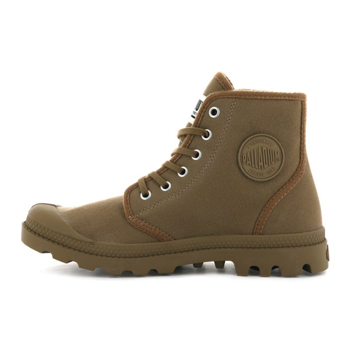 Palladium Pampa Hi Originale High Tops Sneakers Dames Bruin | NL 10GJDNC